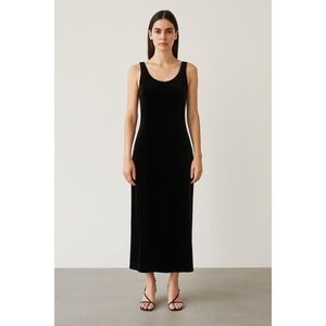 Ronni Nicole Black Velvet Midaxi Dress Size S‎ Whimsigoth Witchy Vtg 90s Grunge